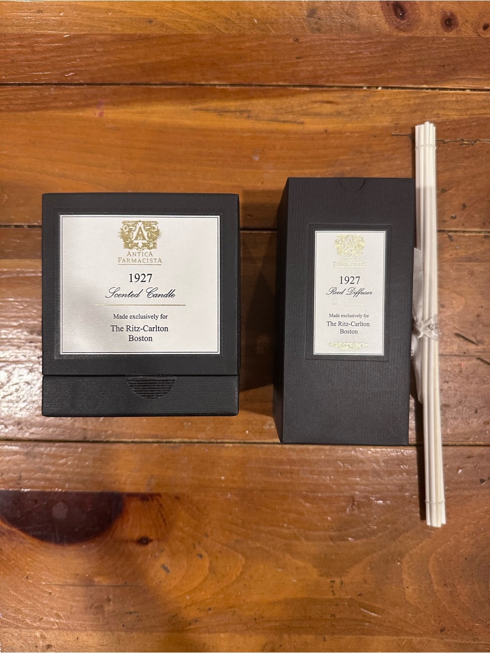 New Antica Farmacista 1927 Candle And Reed Diffuser Black Special Edition